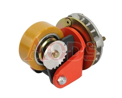 Rota ta 'Appoġġ, Partijiet Forklift PU Caster Wheel, Assemblea Bracket tar-rota 100 * 40 Għal Linde 1158